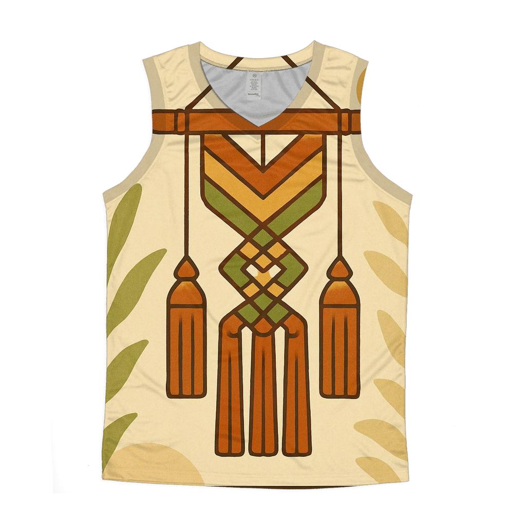 Groovy Macrame Wall Hang Geometry cotton sleeveless tops