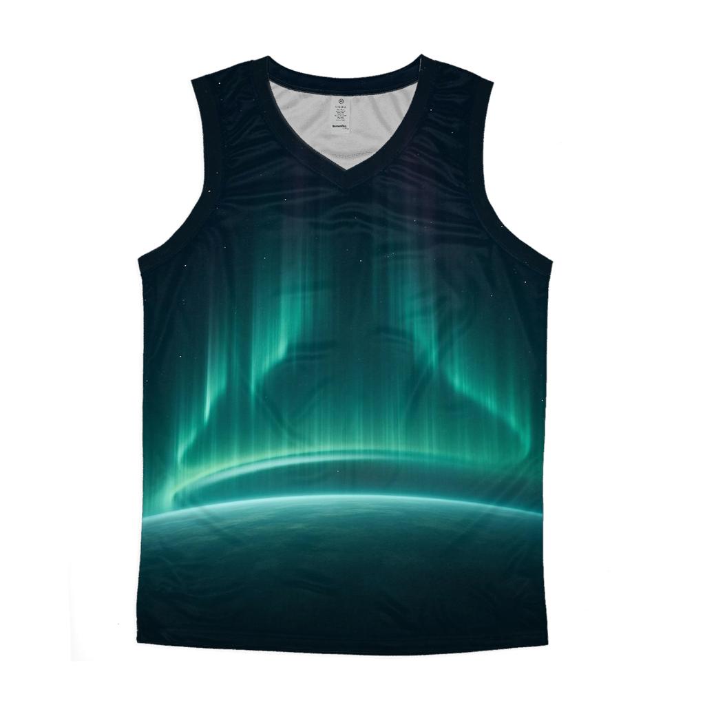 Aurora Oval Over Ice Limb cotton sleeveless tops