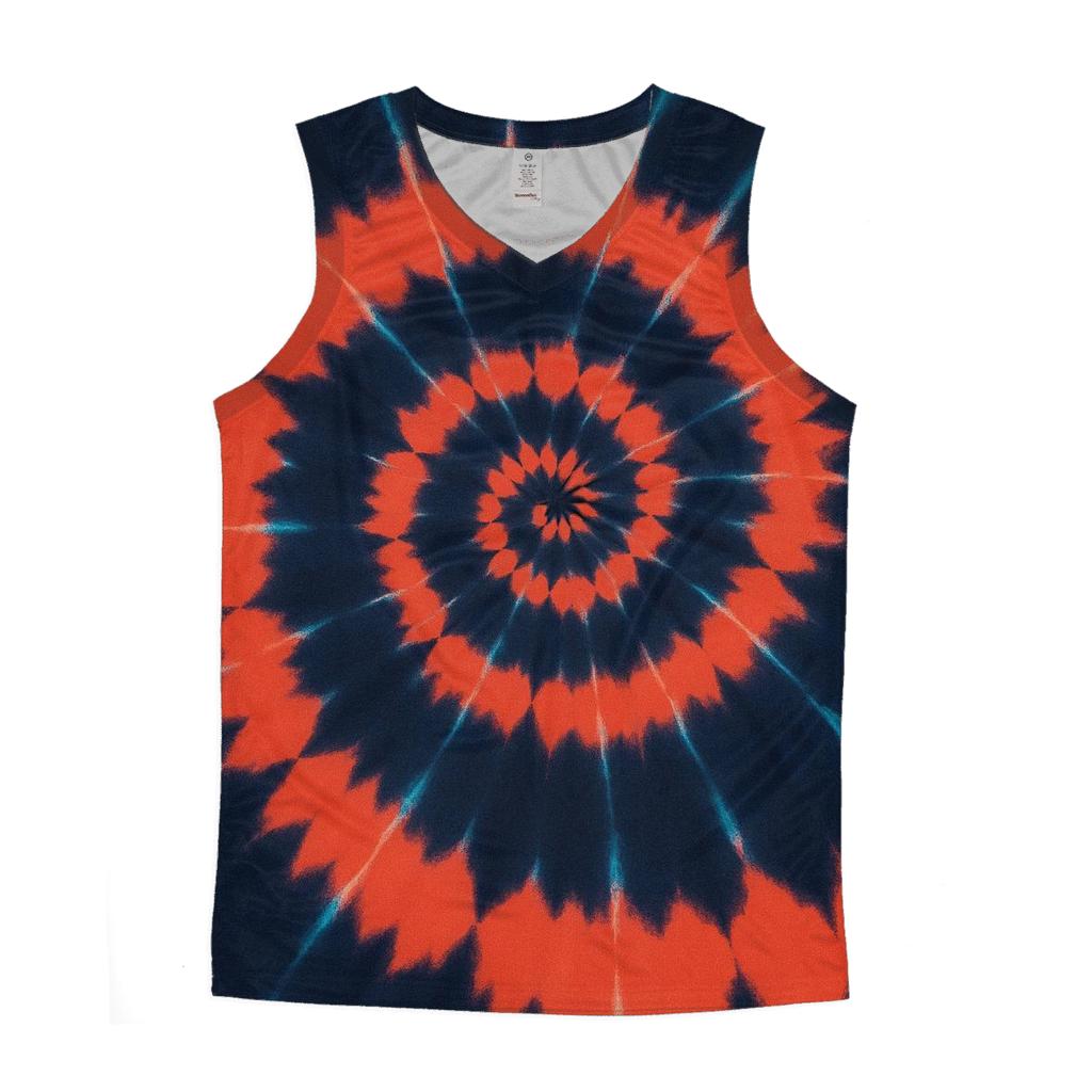Nebula Spiral Over Dye Whorl casual summer tank tops