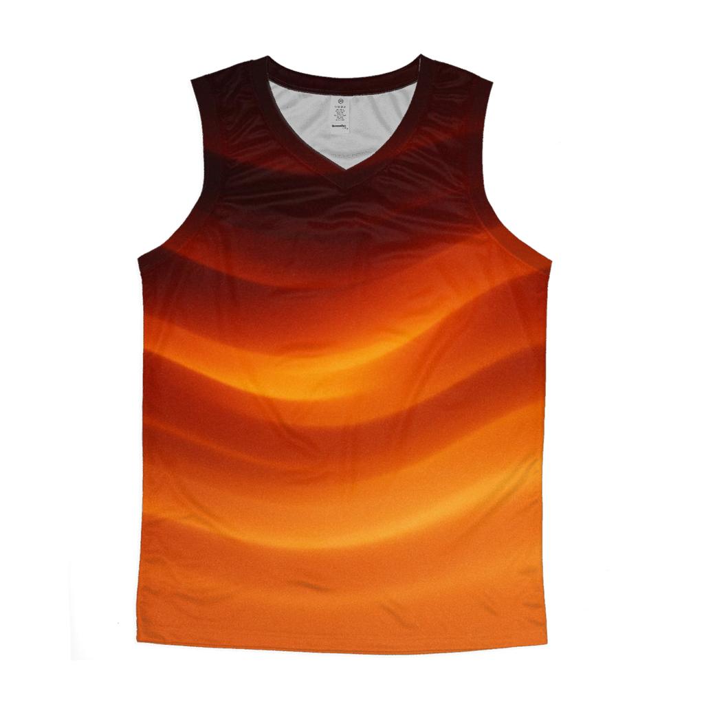 Molten Amber Drift personalized athletic tanks