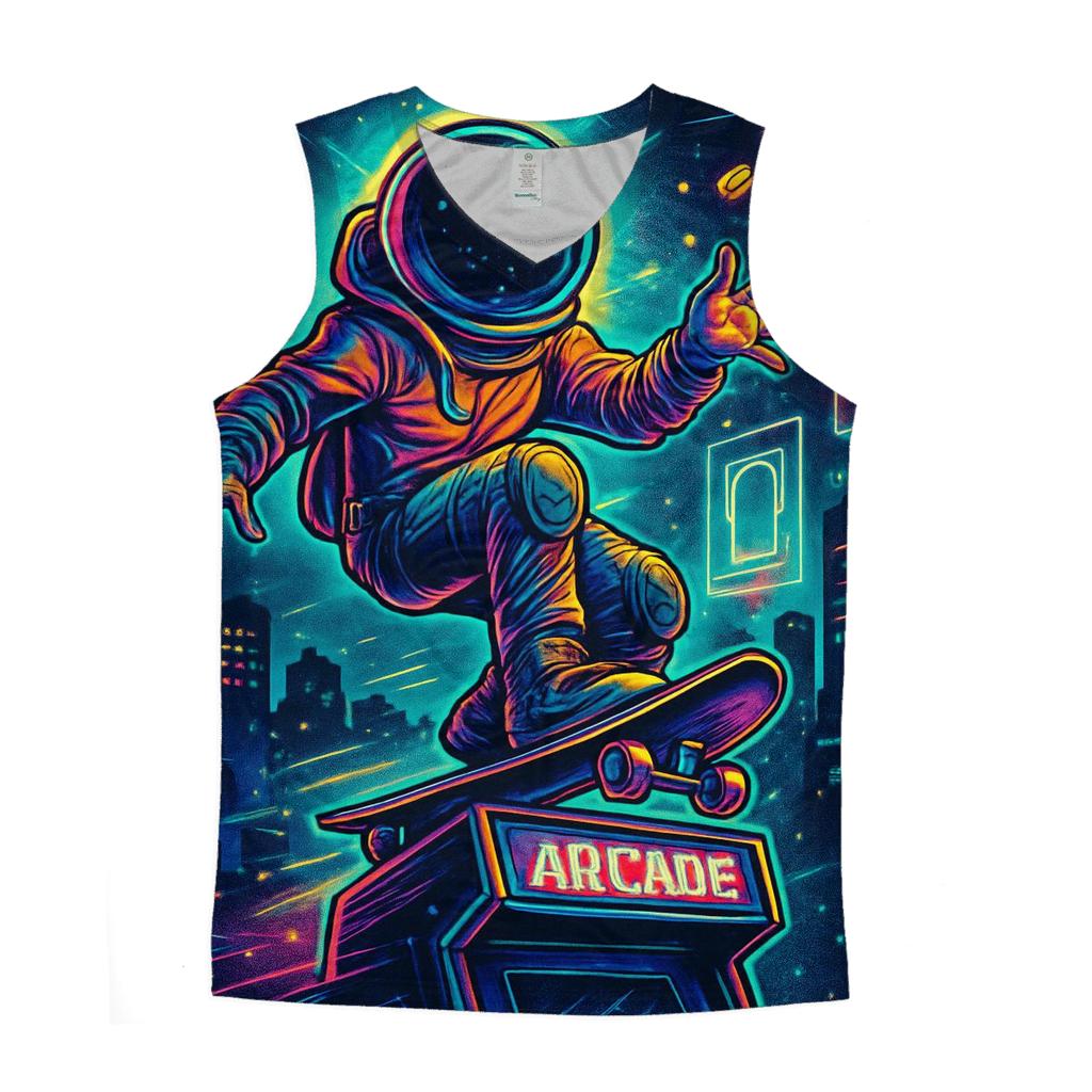 Midnight Arcade Astronaut sports performance tank tops