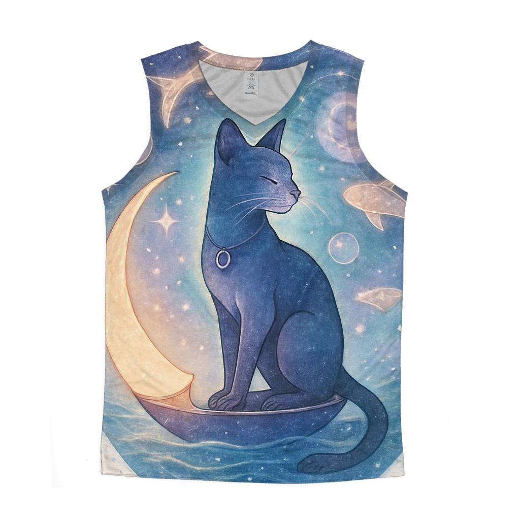 Astral Lantern Cat Voyage designer workout tanks