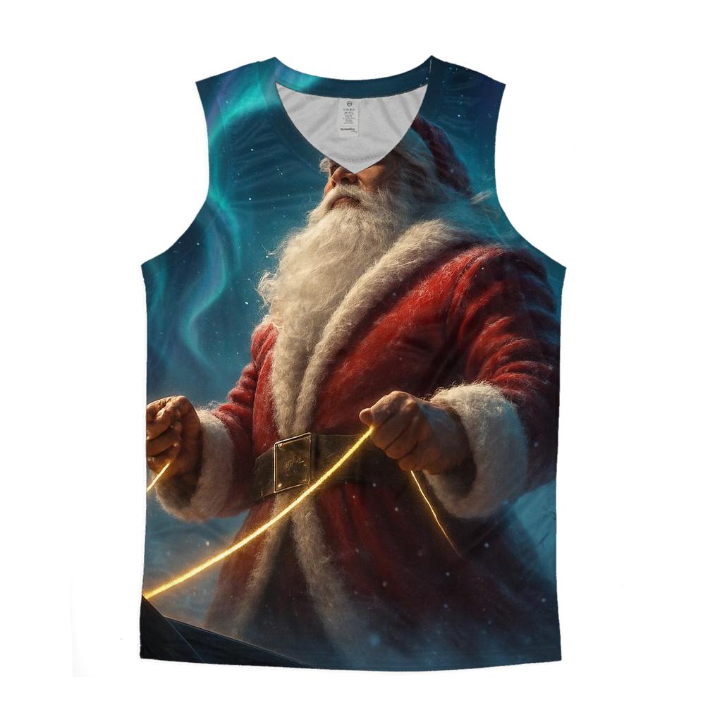 Aurora Sleigh Captain Santa trendy fitted tank tops