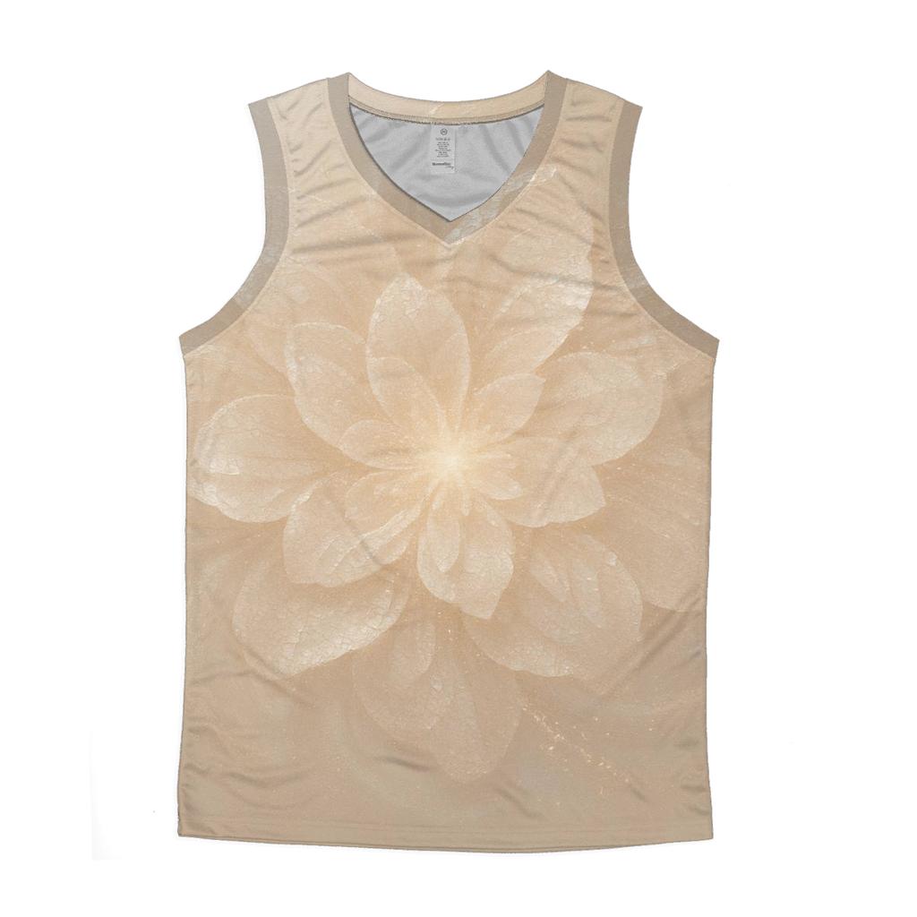 Champagne Sequin Nebula Bloom casual summer tank tops