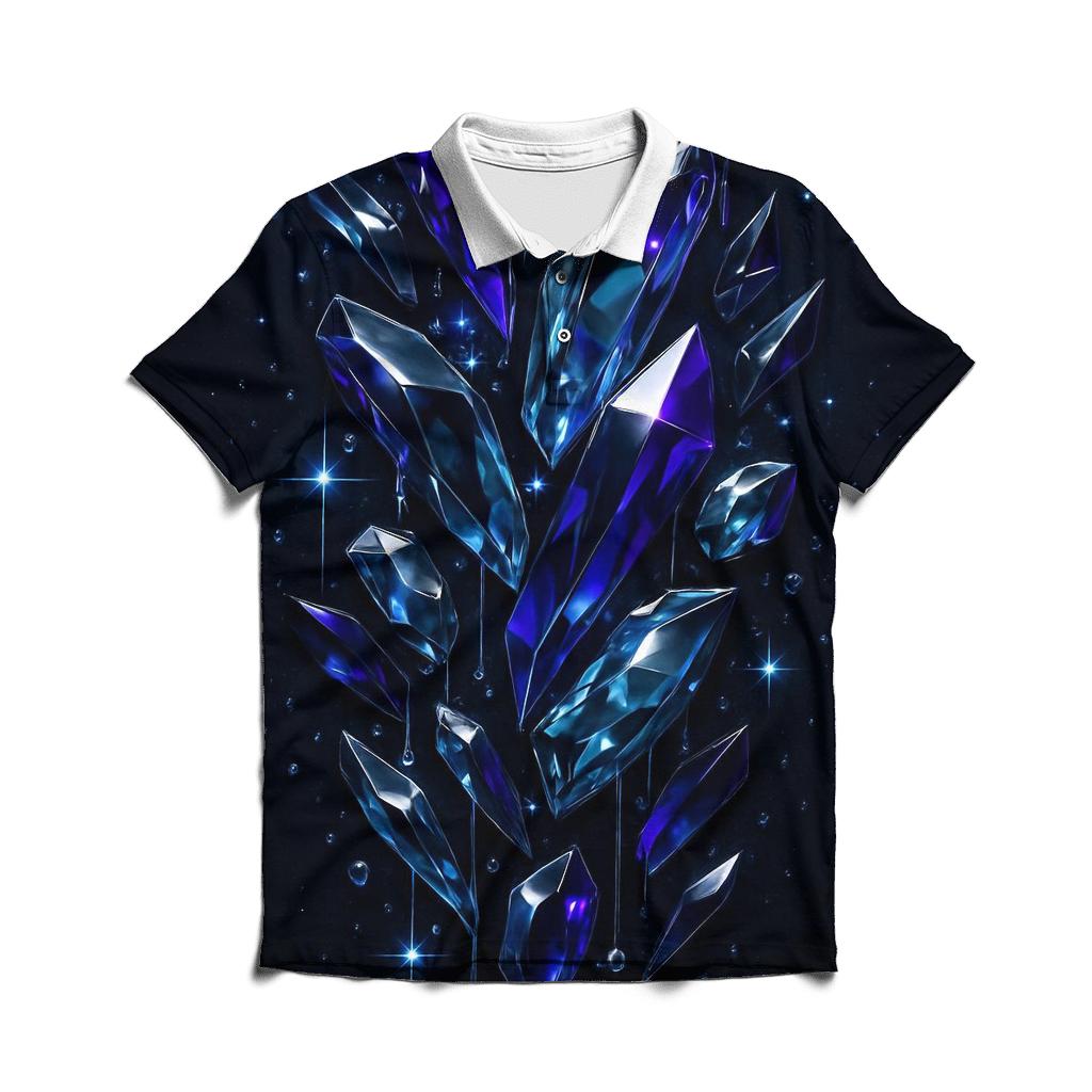 Midnight Prism Cascade casual sports polo shirts