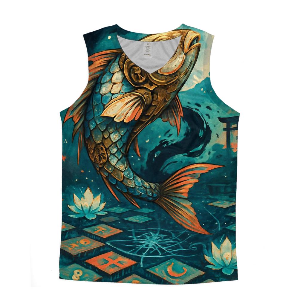 Clockwork Koi Storm Shrine stylish racerback tanks