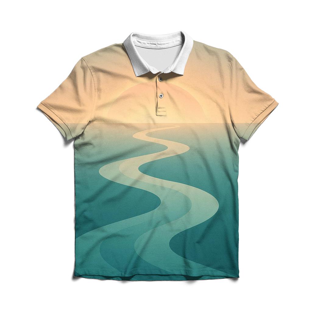 River Of Returning Light branded logo polo shirts