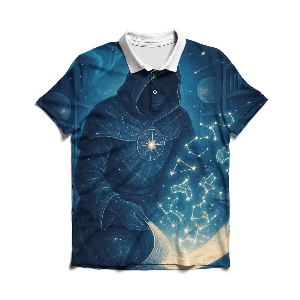 The Atlas Of Living Constellations custom polo shirts
