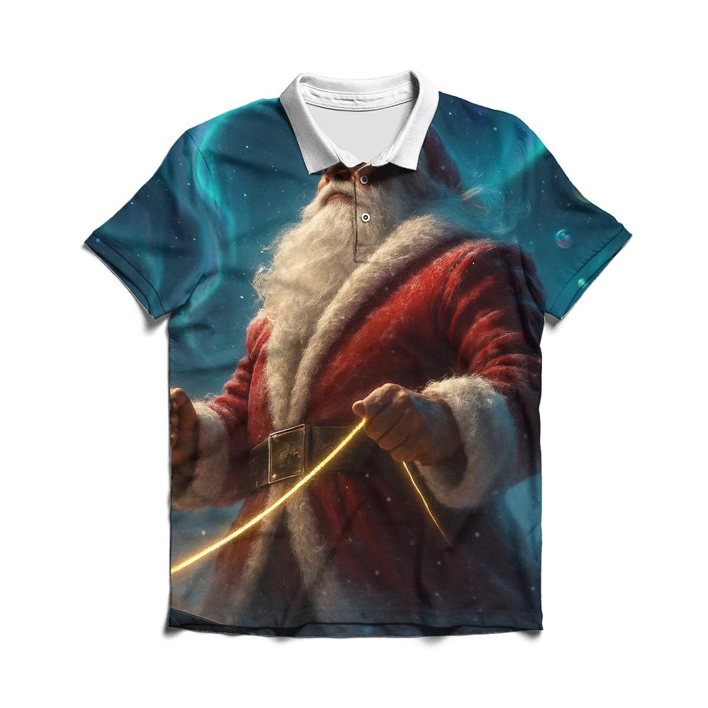 Aurora Sleigh Captain Santa classic pique polos