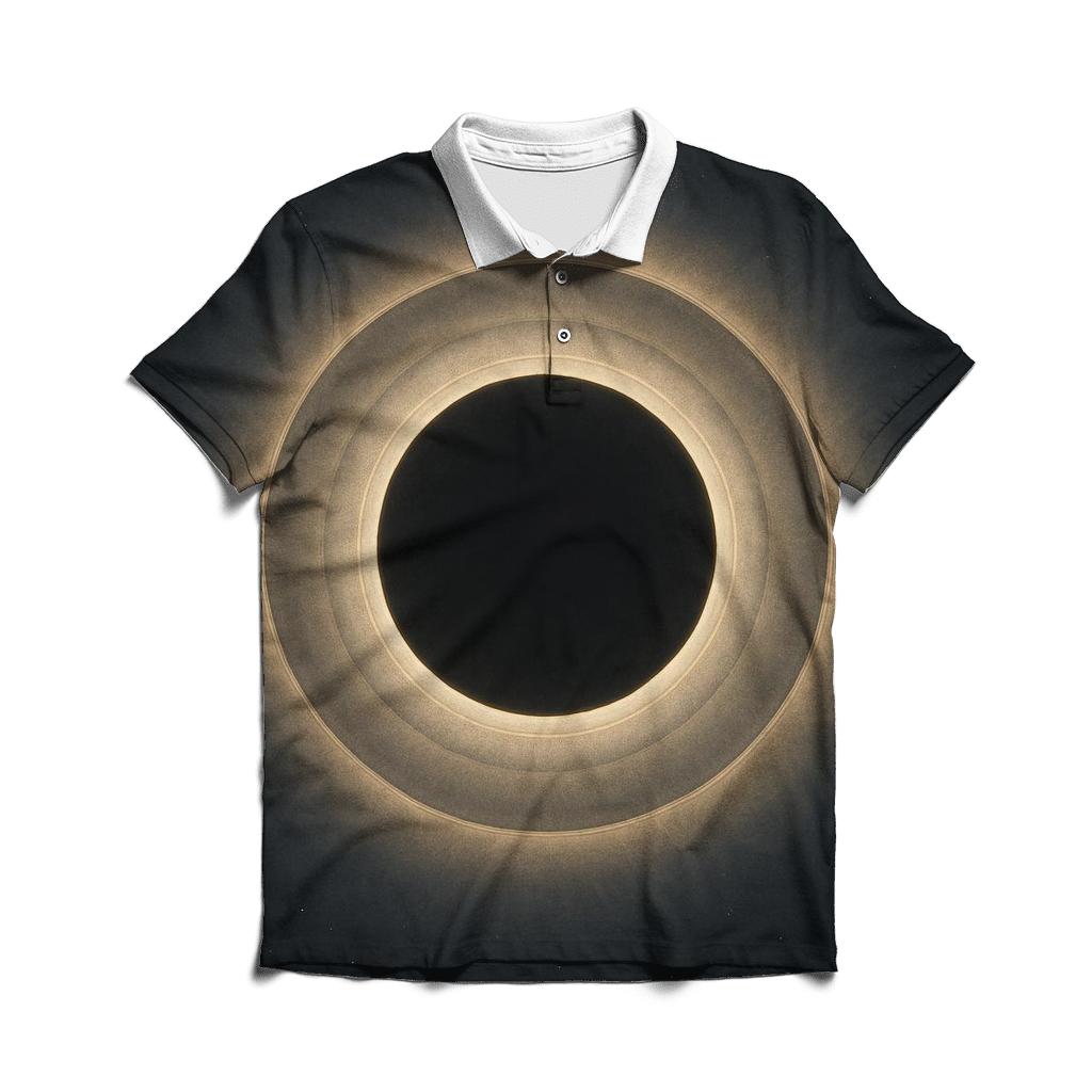 Eclipse Corona With Dust Halo Scallops branded logo polo shirts