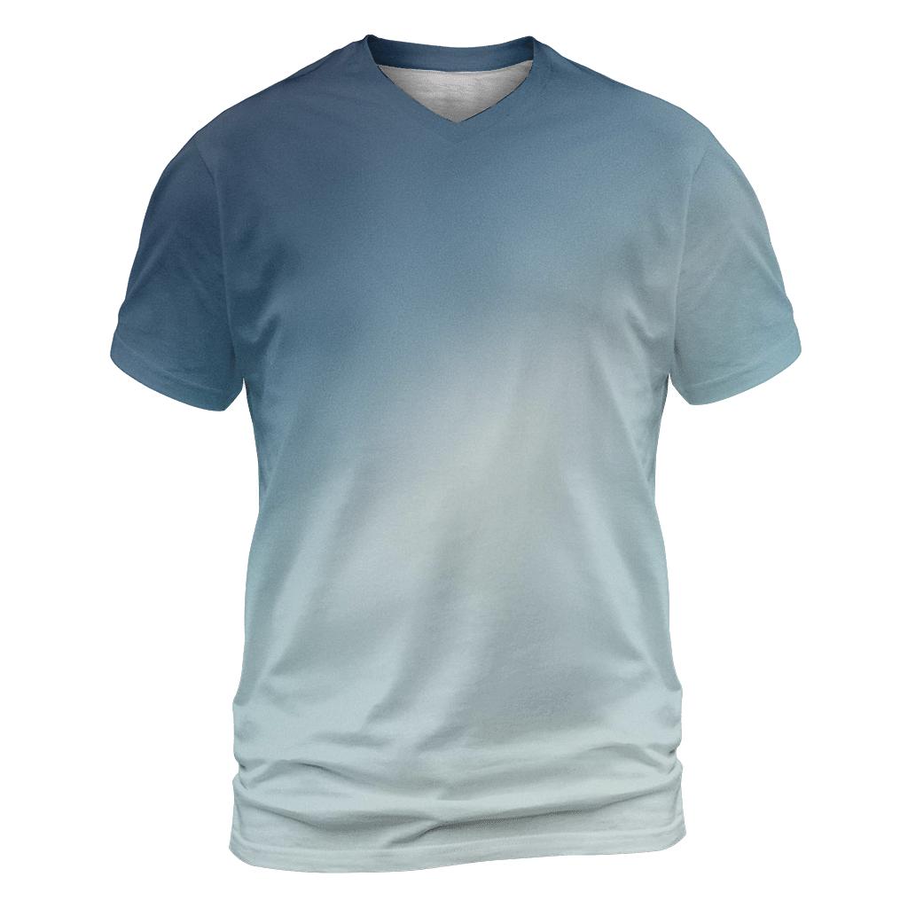 Moonlit Glacier Veil creative print fashion shirts