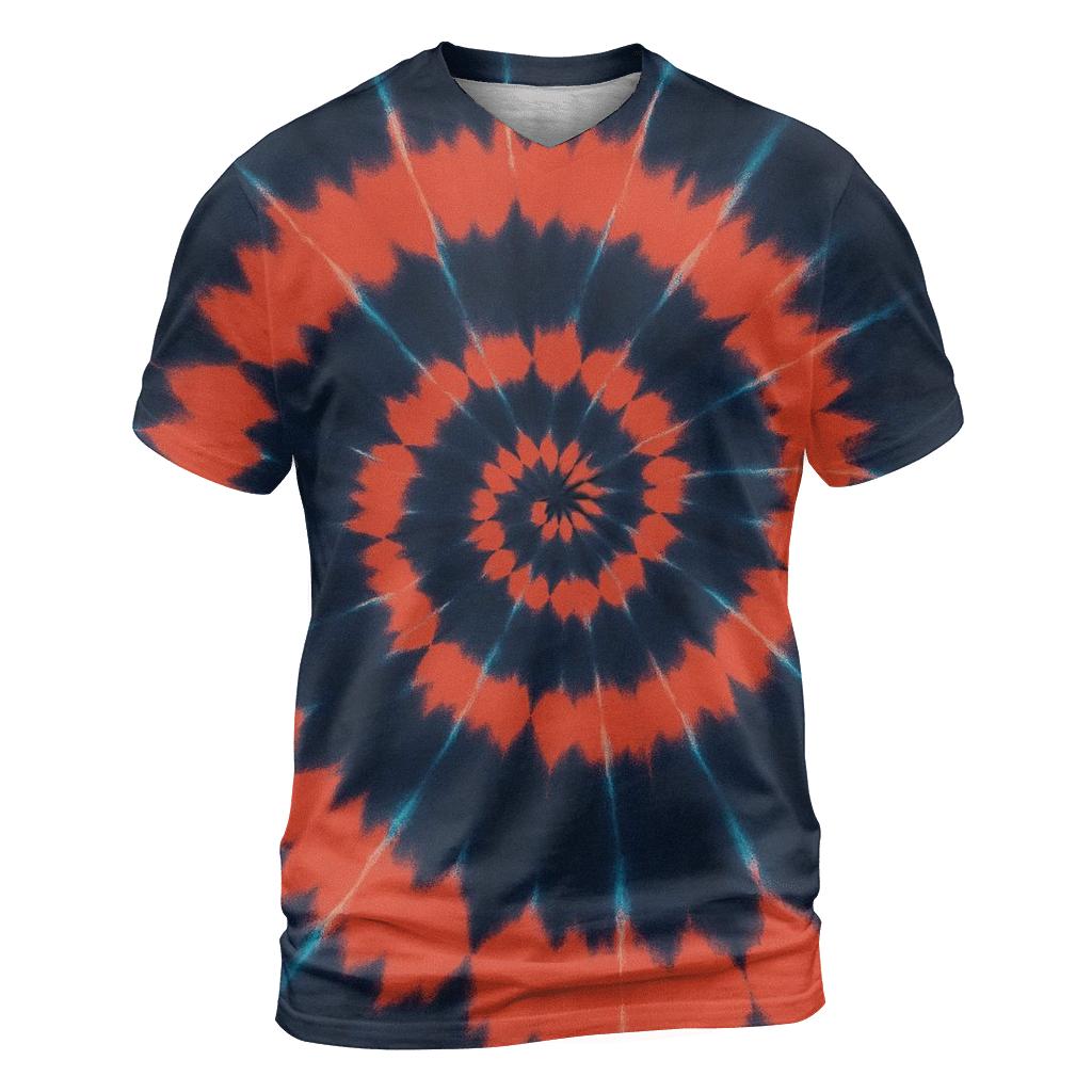 Nebula Spiral Over Dye Whorl statement graphic shirts
