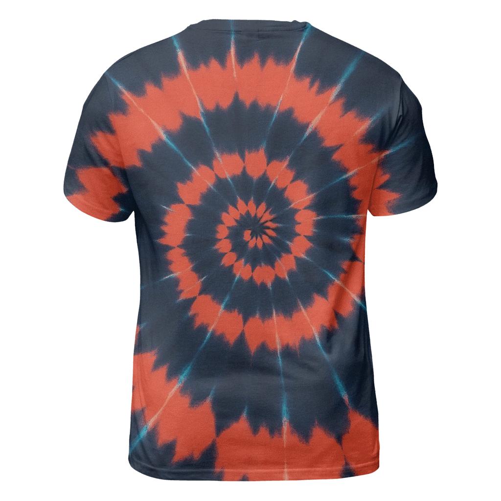 Nebula Spiral Over Dye Whorl statement graphic shirts
