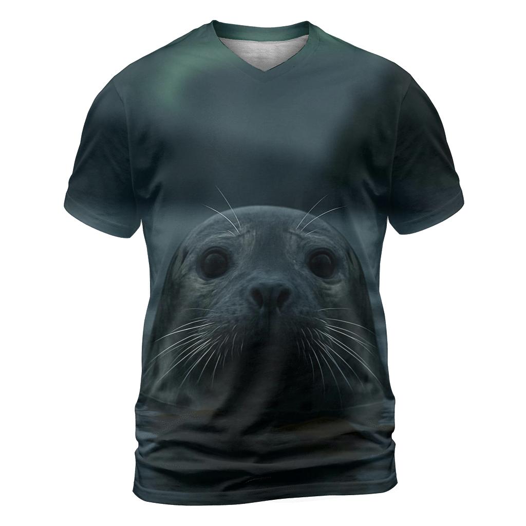 Aurora Surfacing Silent Harbor Seal trendy printed shirt styles