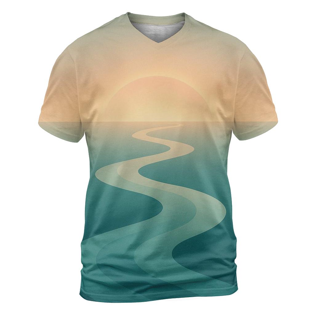 River Of Returning Light unique graphic print tees