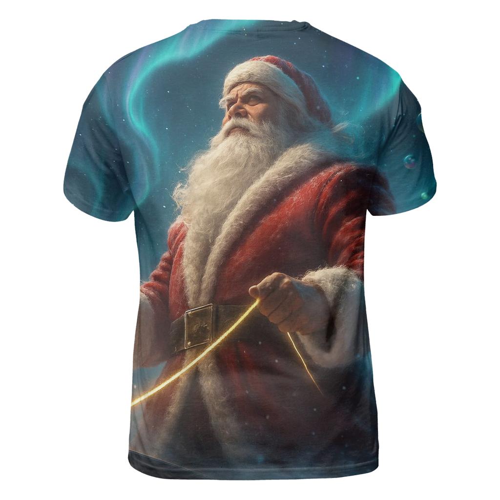 Aurora Sleigh Captain Santa custom all-over print shirts