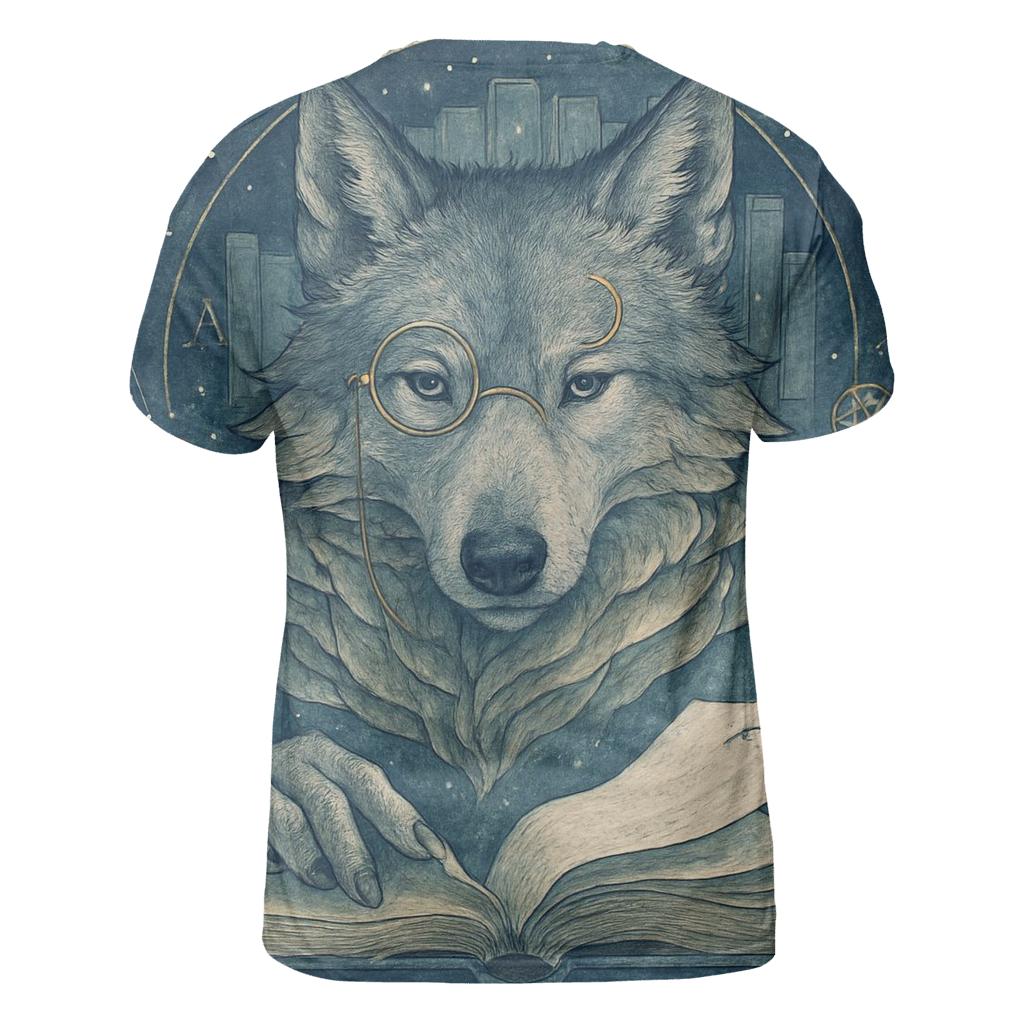Lunar Archivist Wolf unique graphic print tees
