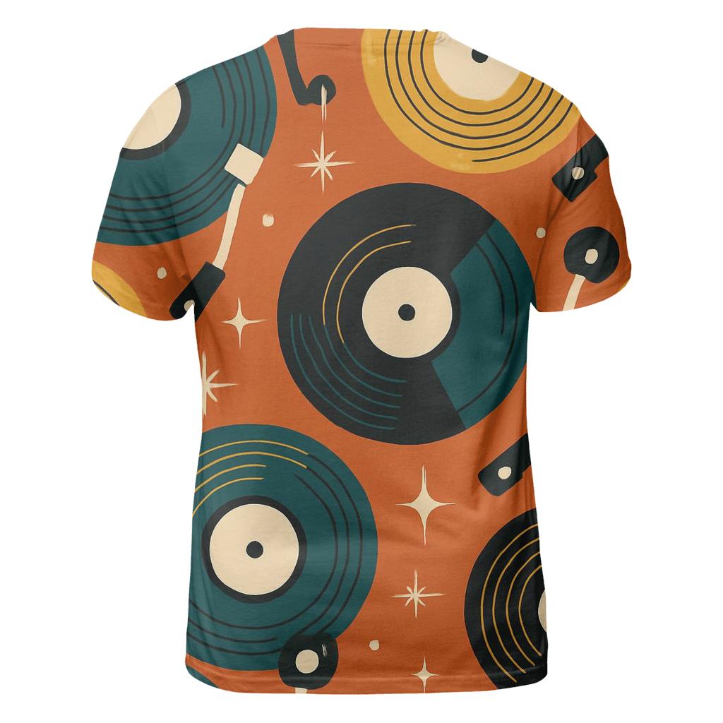 Vinyl Record Carousel Pattern custom all-over print shirts