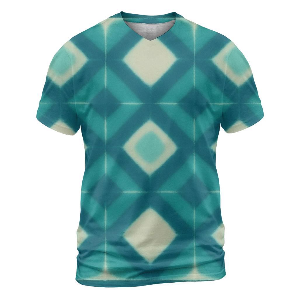 Itajime Eclipse Clamp Grid vibrant all-over design tees