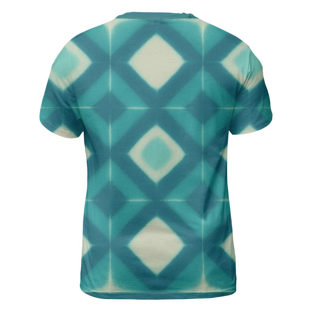 Itajime Eclipse Clamp Grid vibrant all-over design tees
