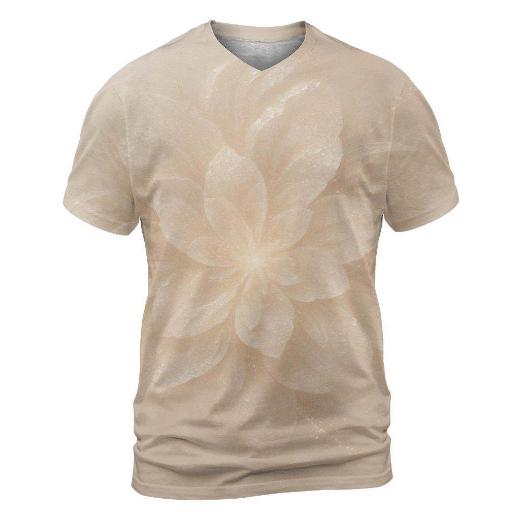 Champagne Sequin Nebula Bloom designer pattern shirts