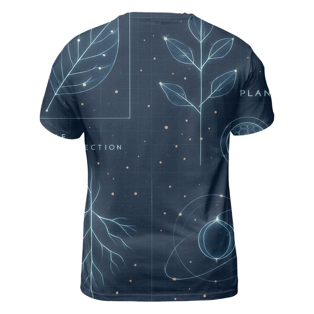 Cosmic Botanical Blueprint Atlas artistic all-over print tops