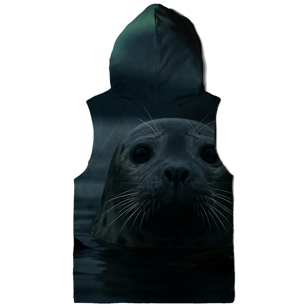 Aurora Surfacing Silent Harbor Seal pullover hoodies