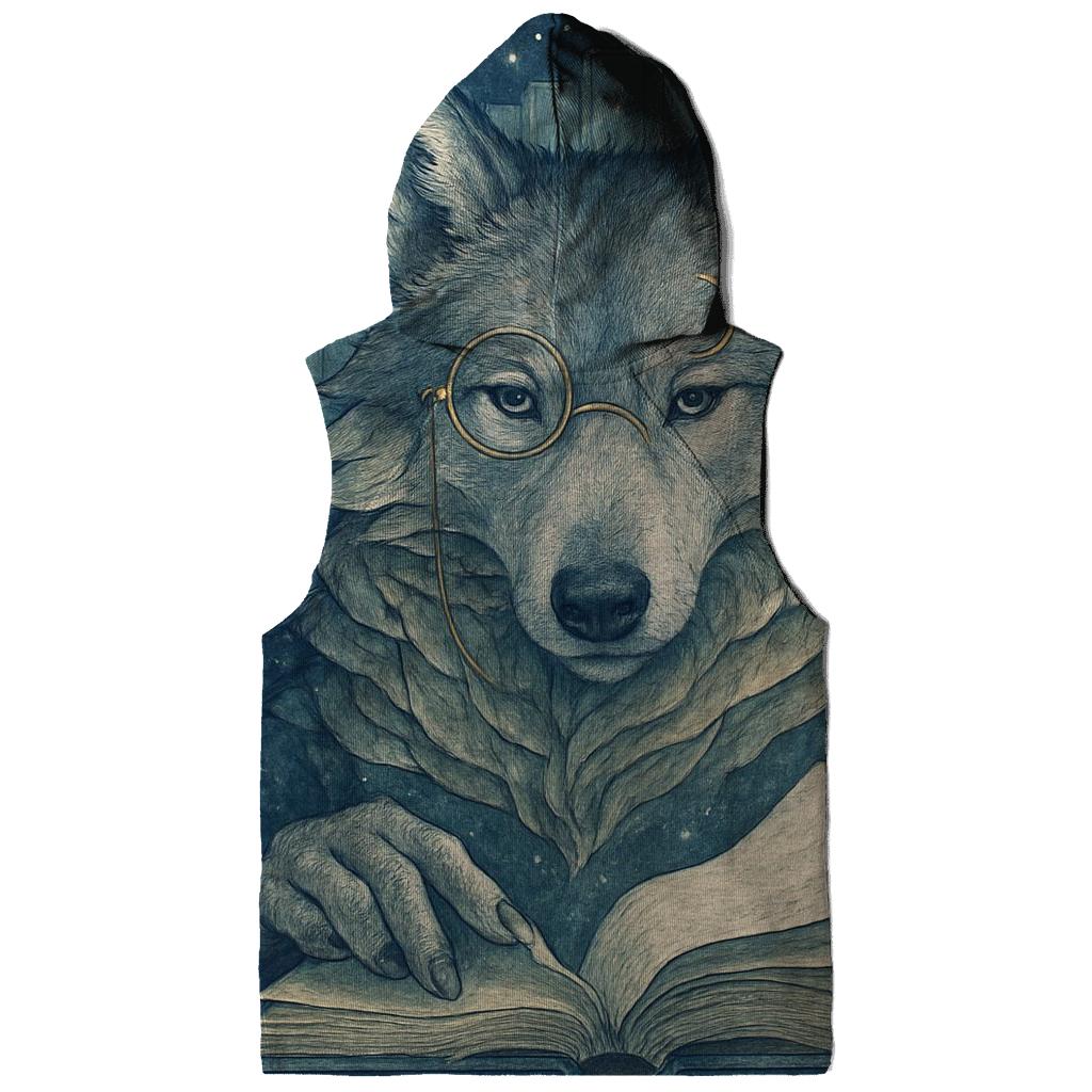 Lunar Archivist Wolf pullover hoodies