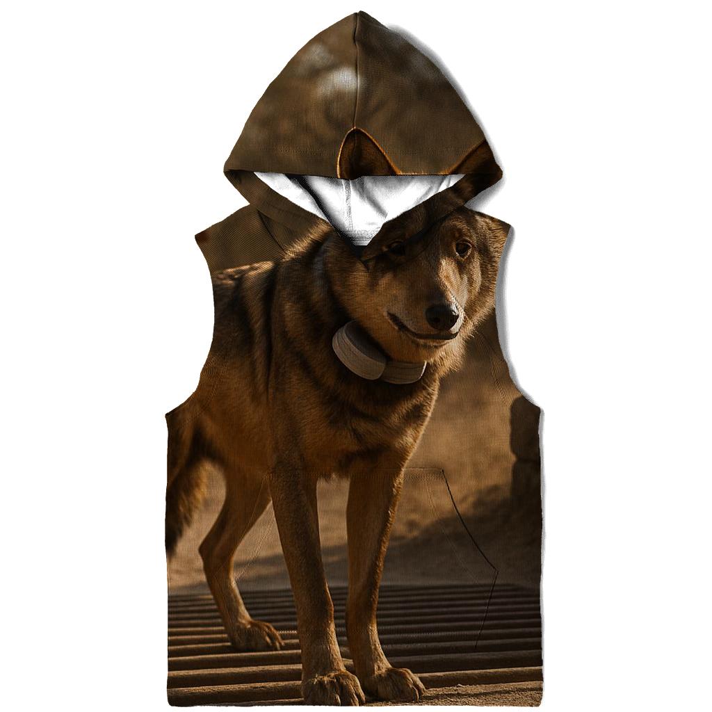 Iberian Wolf Research Collar Checkpoint designer hoodies