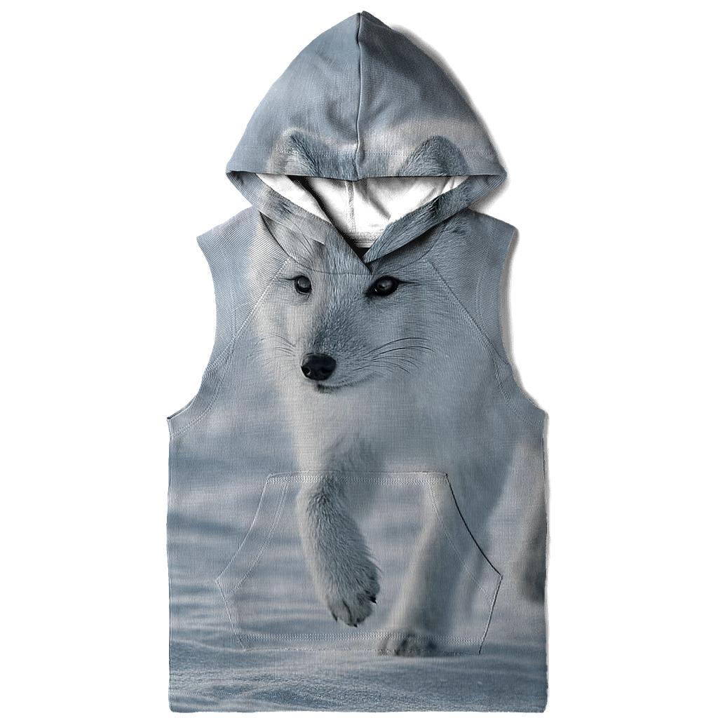 Frostline Patrol Arctic Fox printed hoodies