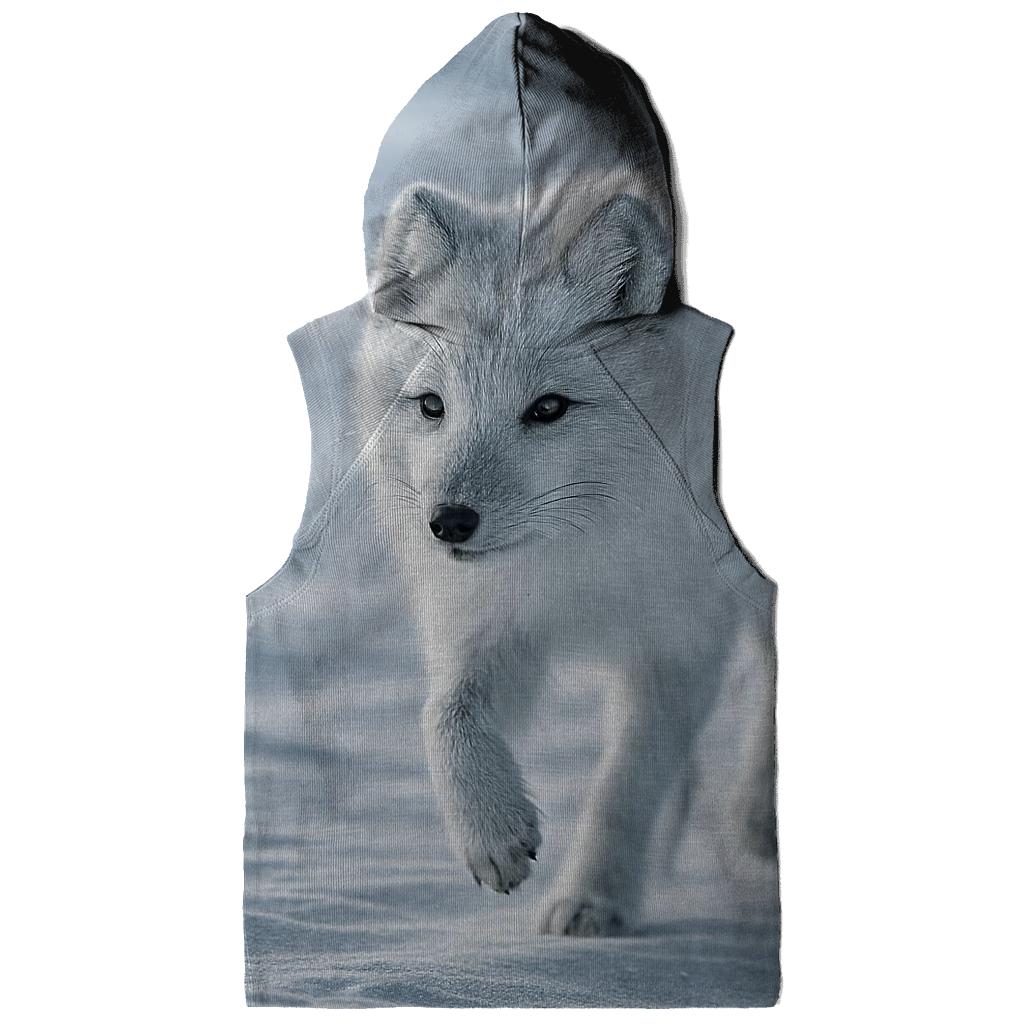 Frostline Patrol Arctic Fox printed hoodies