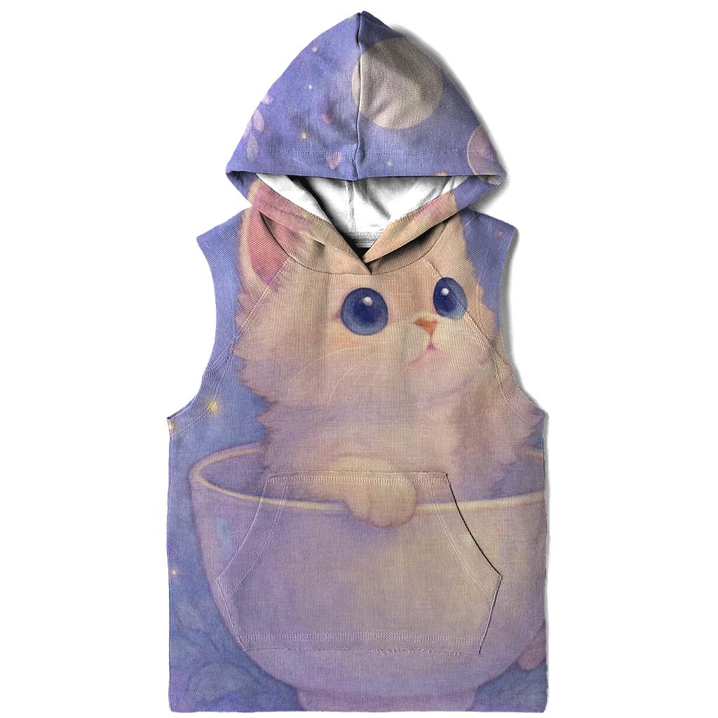 Moonlit Teacup Kitten Garden custom hoodies