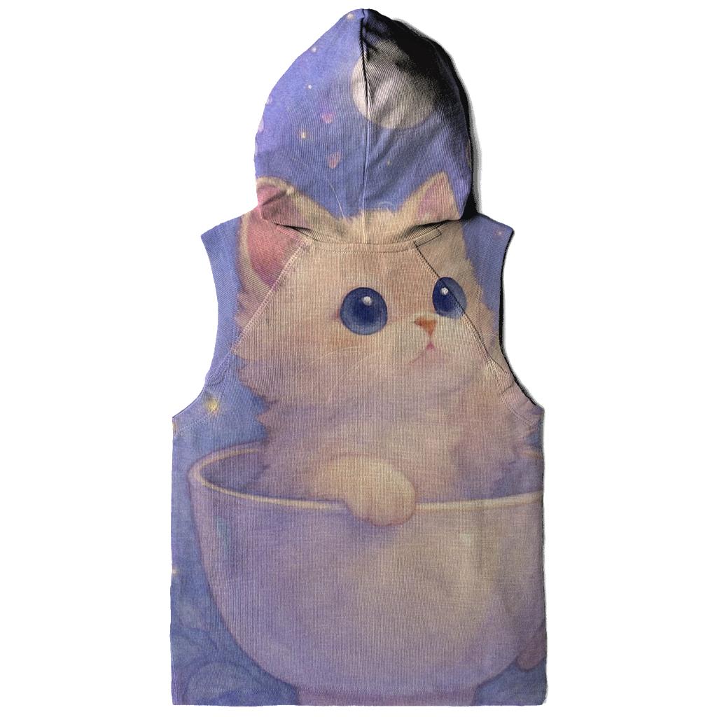 Moonlit Teacup Kitten Garden custom hoodies