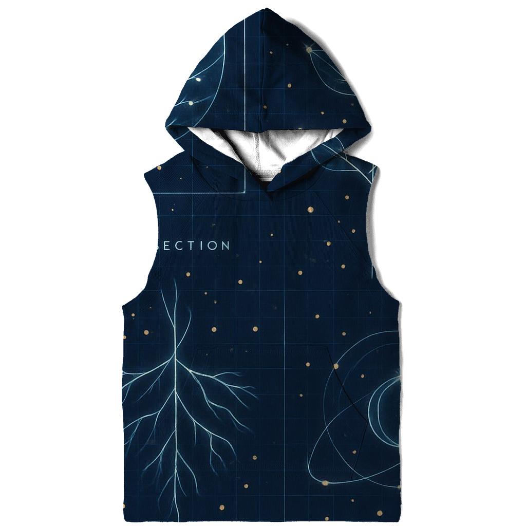 Cosmic Botanical Blueprint Atlas embroidered hoodies
