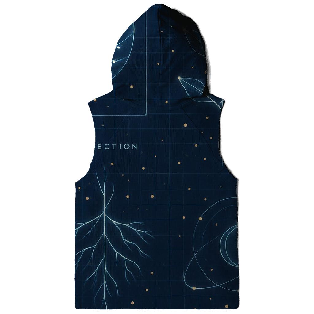 Cosmic Botanical Blueprint Atlas embroidered hoodies