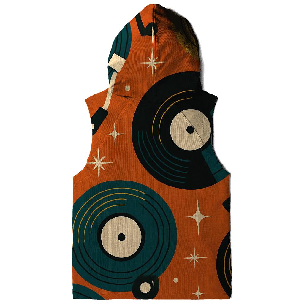 Vinyl Record Carousel Pattern heavyweight hoodies