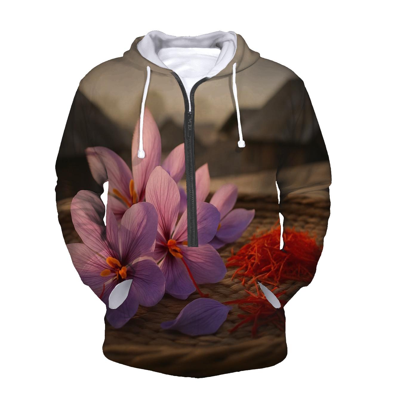 Saffron Crocus Stigmas Drying On A Kashmir Rooftop hoodies fashion