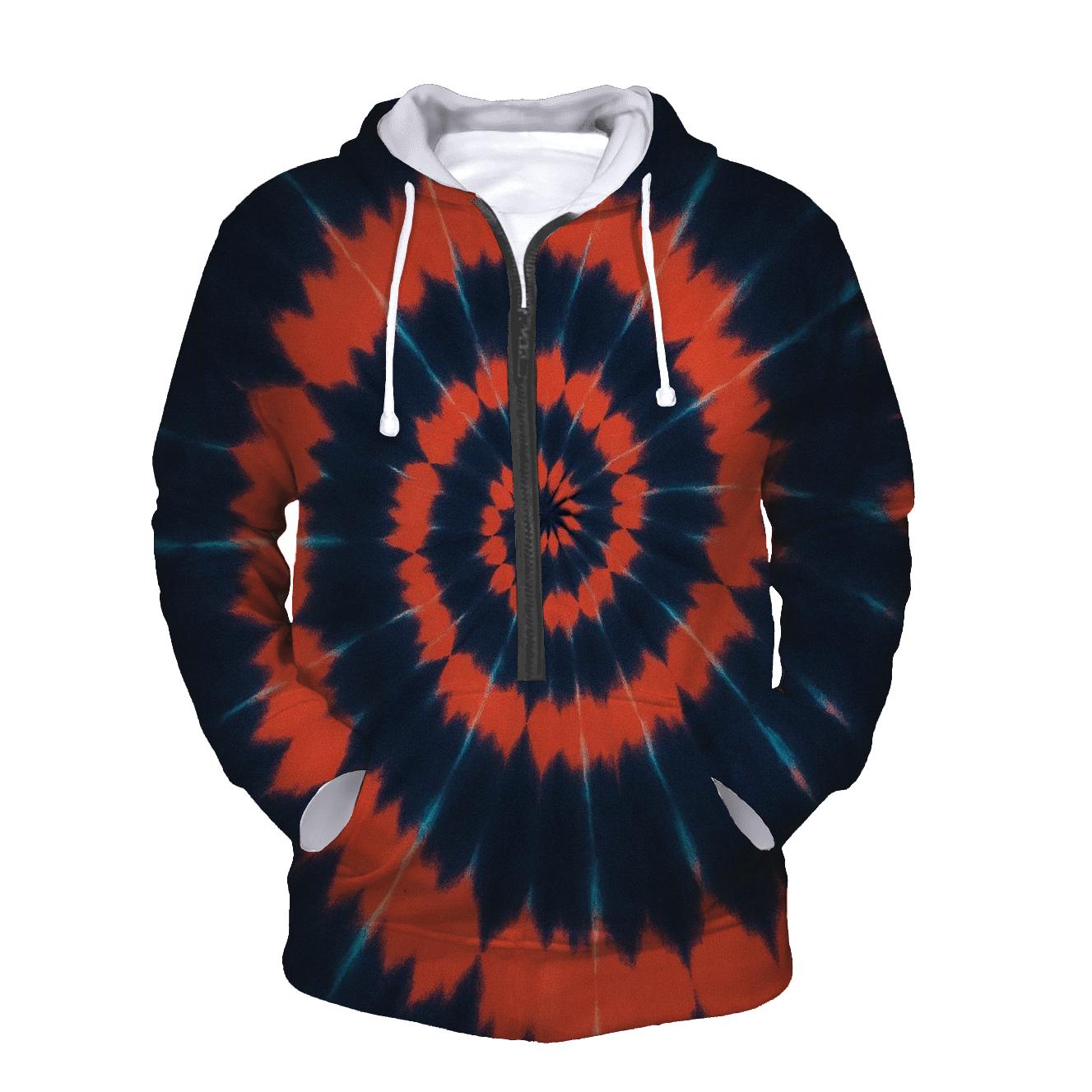 Nebula Spiral Over Dye Whorl hoodie designs