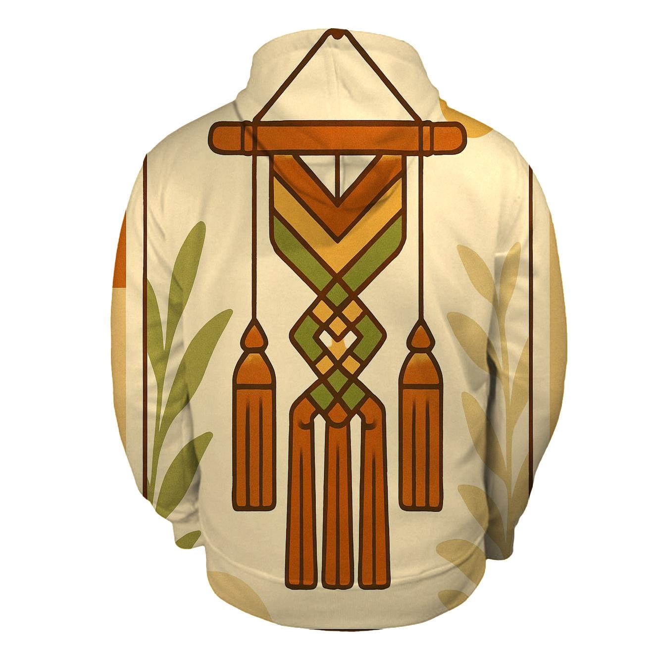 Groovy Macrame Wall Hang Geometry hoodie trends