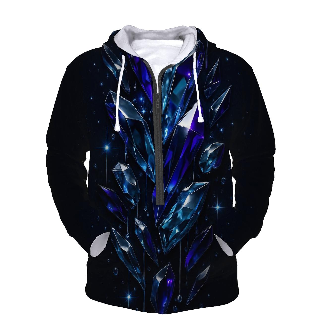 Midnight Prism Cascade printed hoodies
