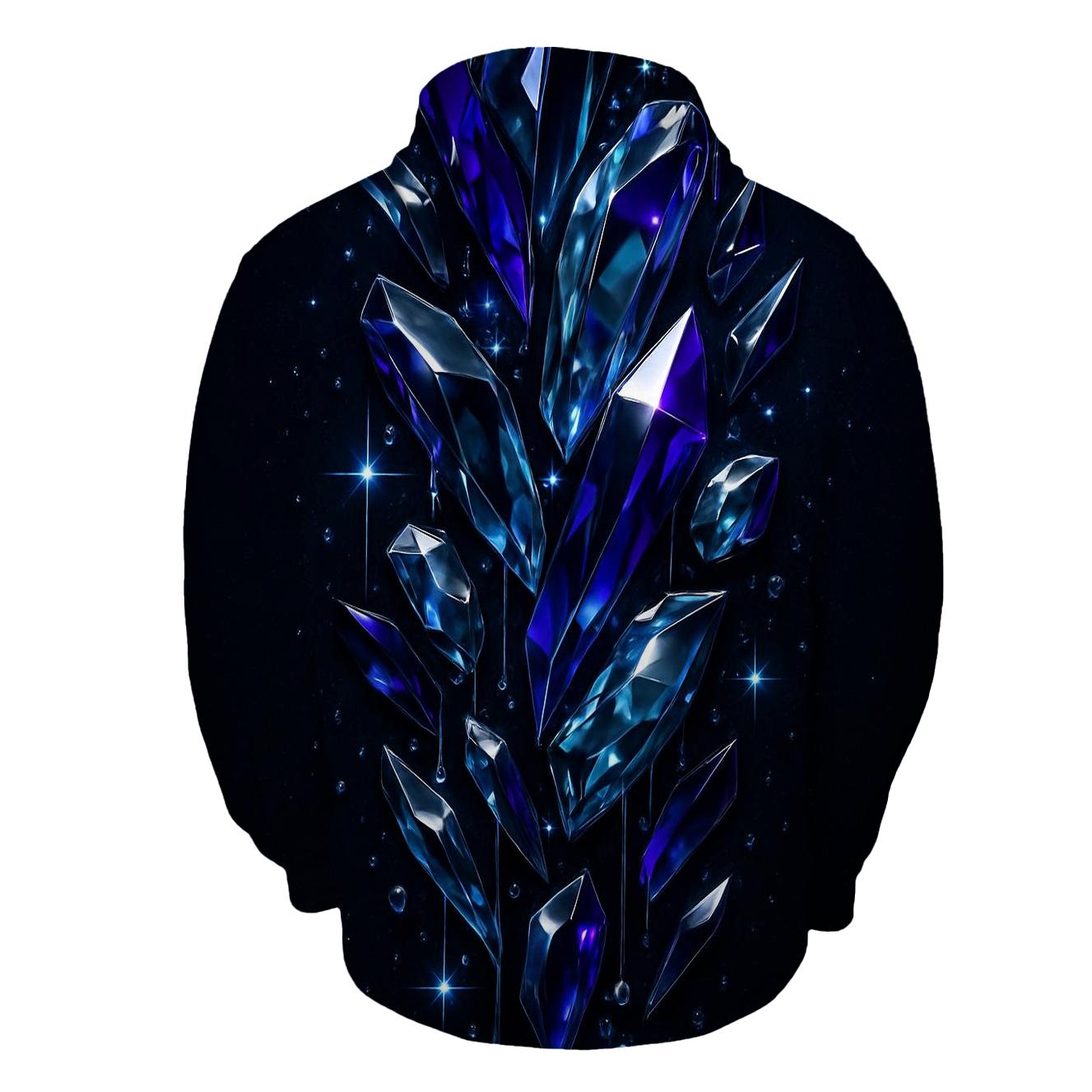 Midnight Prism Cascade printed hoodies