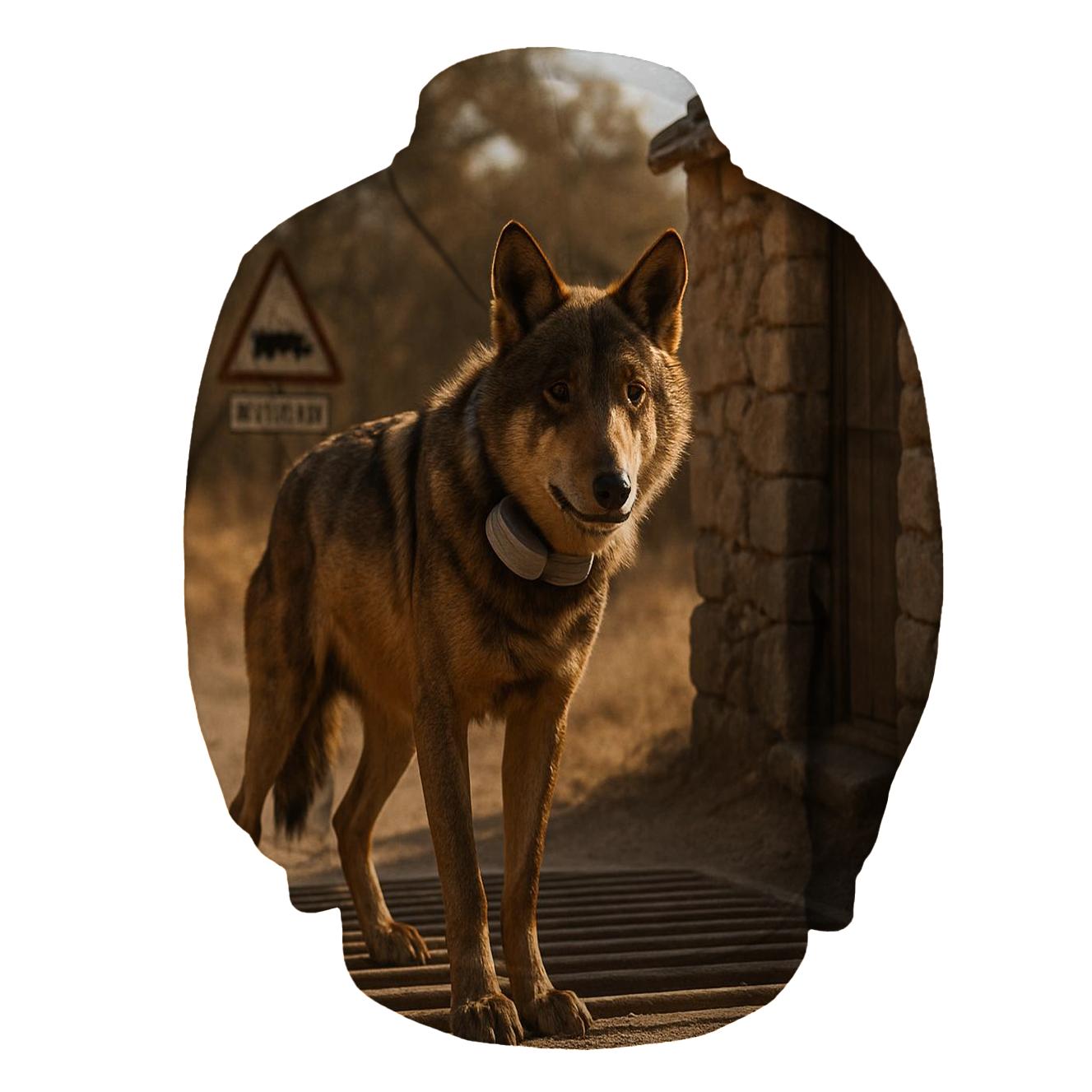 Iberian Wolf Research Collar Checkpoint hoodie designs