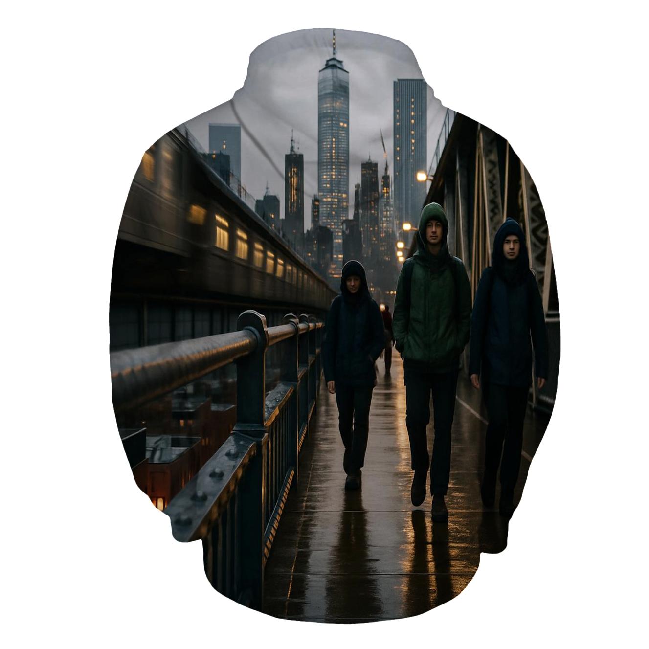 After The Rain From The Manhattan Bridge Walkway hoodies fashion