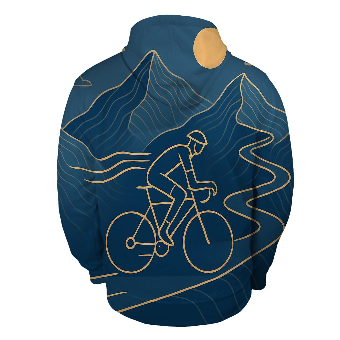 Mountain Linework Cycling Ascent hoodie designs