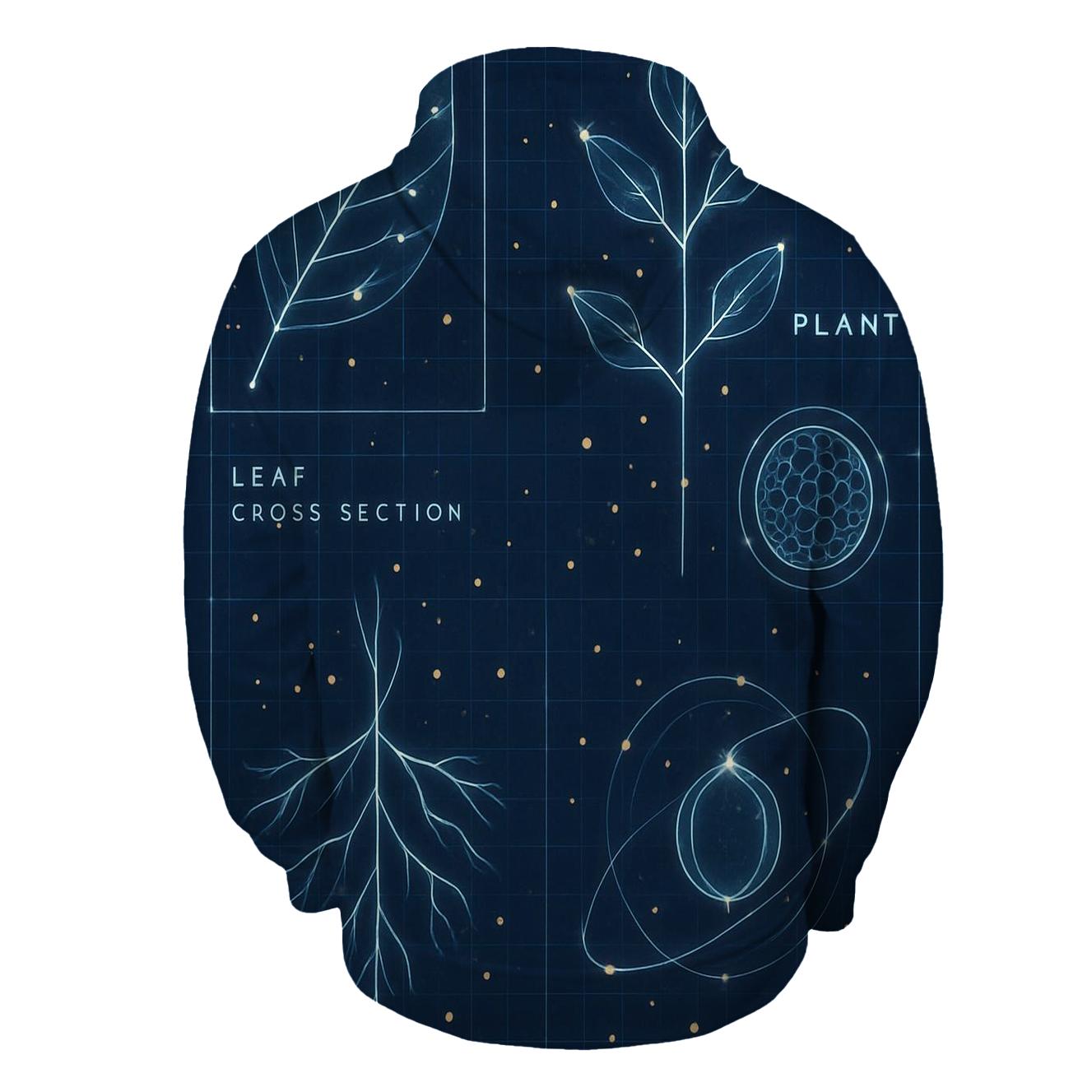 Cosmic Botanical Blueprint Atlas hoodie styles