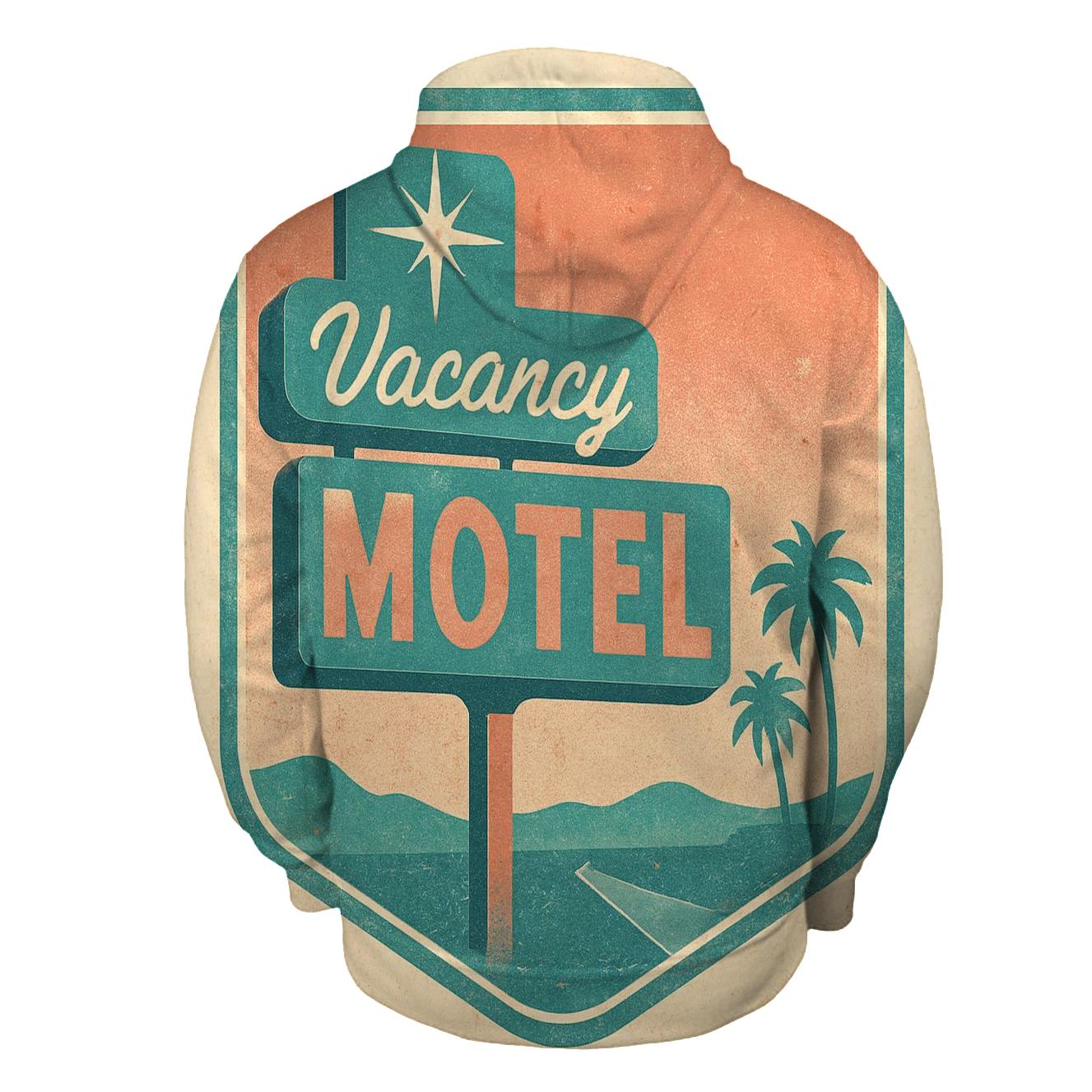 Classic 1950s Motel Vacancy Neon Badge hoodie trends