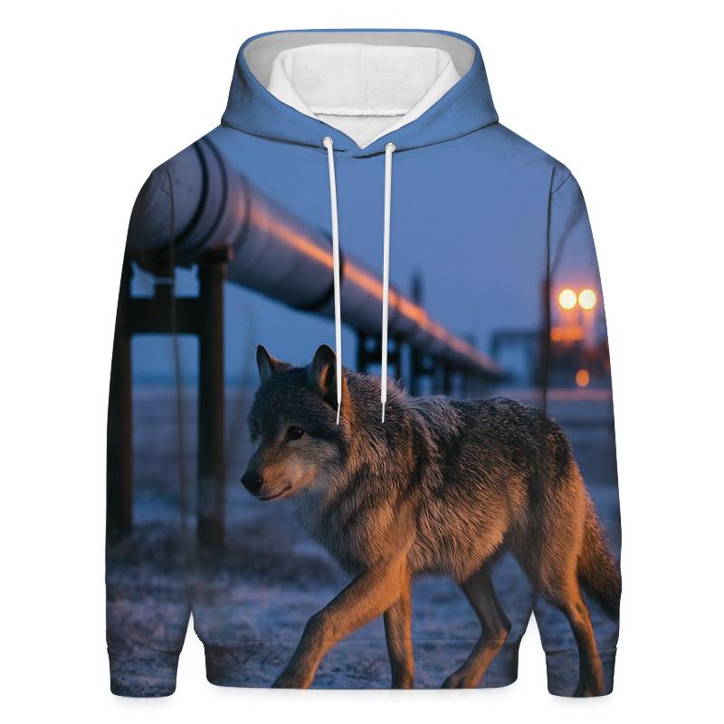 Arctic Pipeline Shadow Wolf hoodie styles