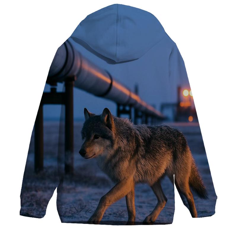 Arctic Pipeline Shadow Wolf hoodie styles