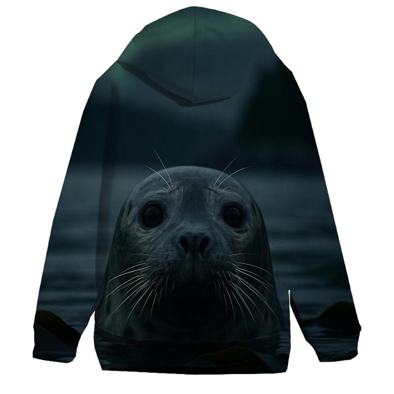 Aurora Surfacing Silent Harbor Seal zip-up hoodies
