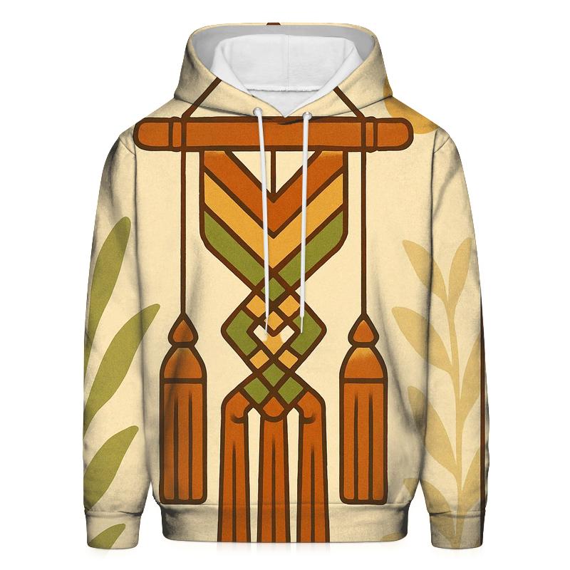 Groovy Macrame Wall Hang Geometry printed hoodies
